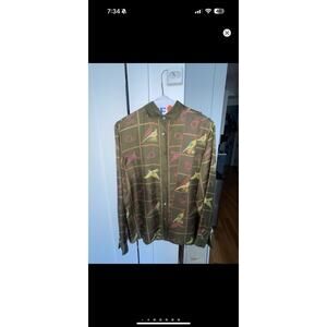 RARE 70s VINTAGE GUCCI 100% SILK SHIRT W NECK TIE